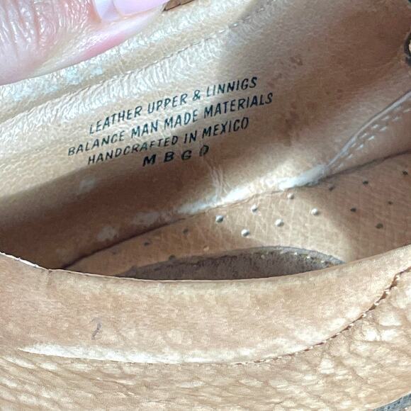 Born - Brown Leather Mary Jane Clog Flats - Picture 9 of 10